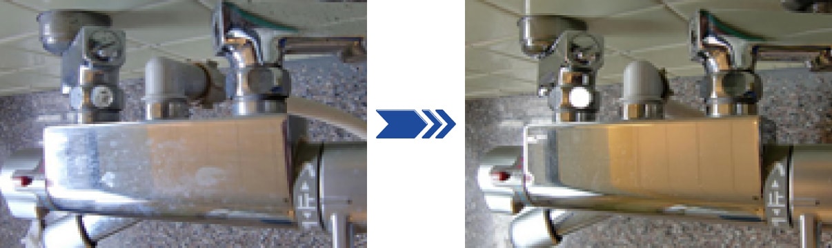 トイレに付着した汚い汚れもクリーニングに成功! トイレに付着した汚い汚れもクリーニングに成功!